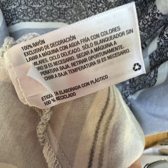 Knox Rose Dress Boho Long-Sleeve Striped Tassels Asymmetrical Hem Size Medium - Picture 12 of 12